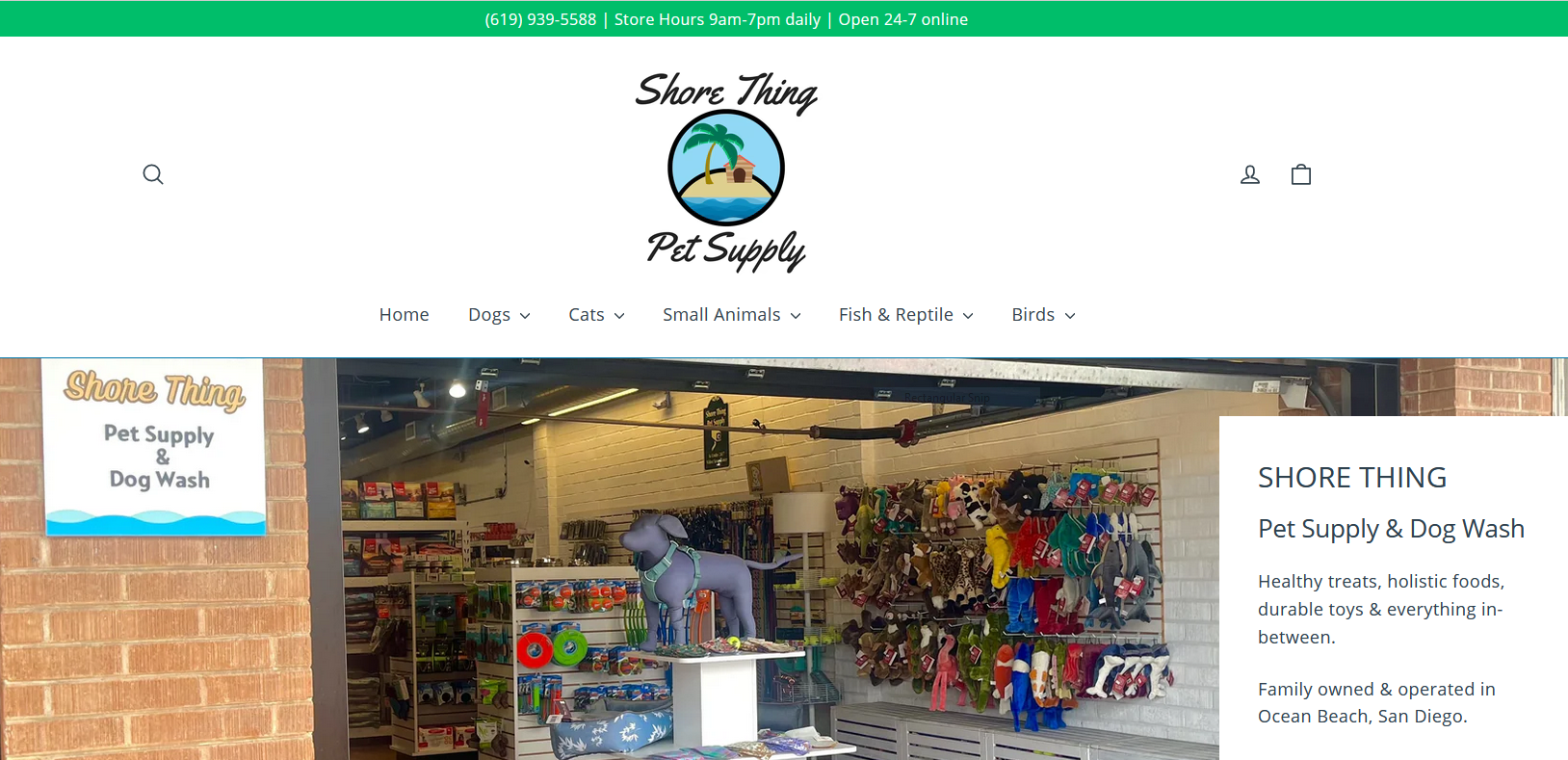 A Heartfelt Thank You to Shore Thing Pet Supply in OB